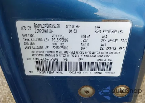 2004 Jeep Liberty Sport from USA, damaged, VIN 1J4GL48K14W175602